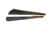 LAND ROVER DEFENDER 110" CHEQUER PLATE SILL PROTECTORS HARD TOP & PICK UP 3MM PLAIN ALUMINIUM BLACK  - DDS Metals - LR76B-3P